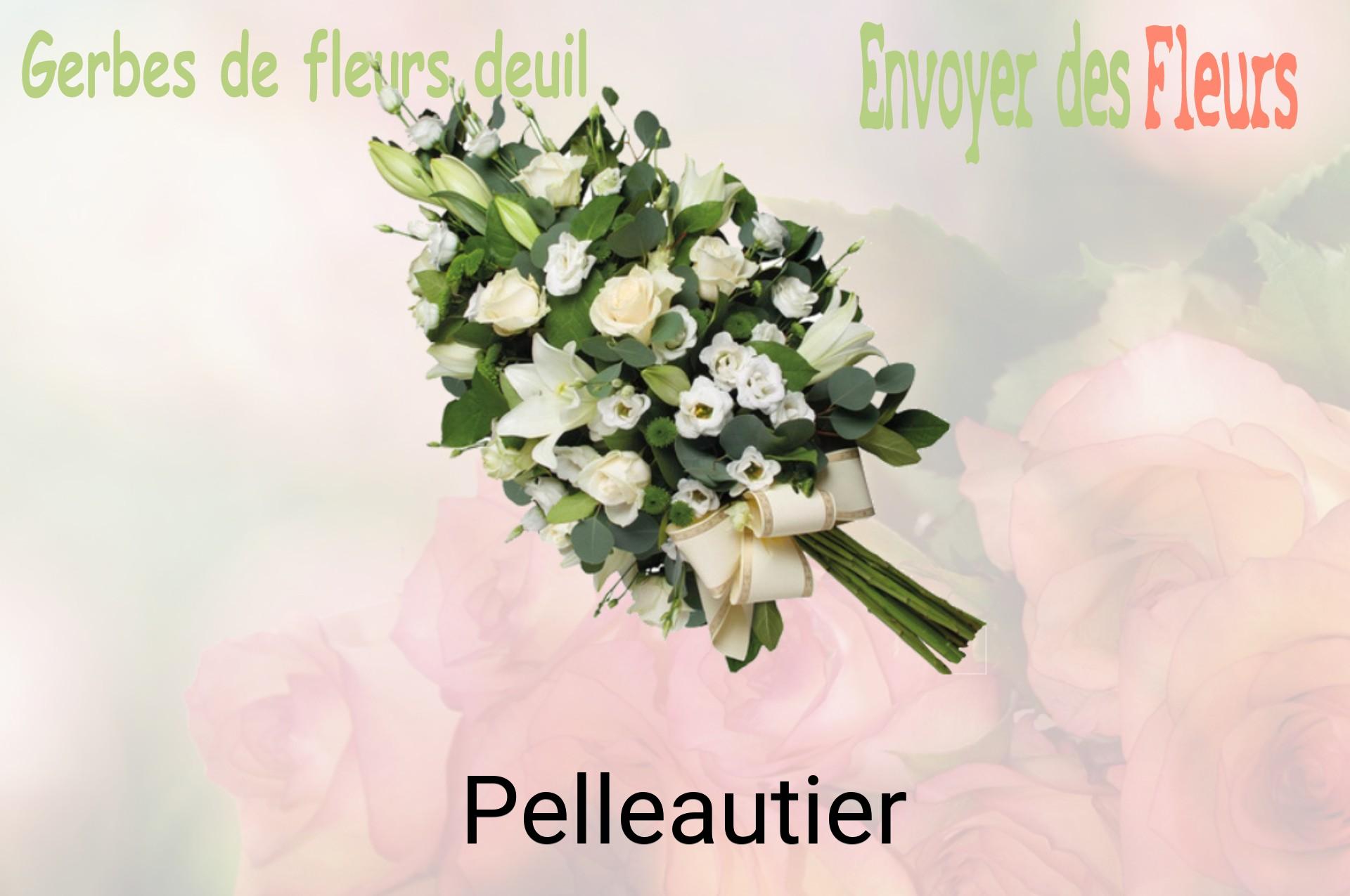 Gerbe de fleurs de deuil livrée à Pelleautier
